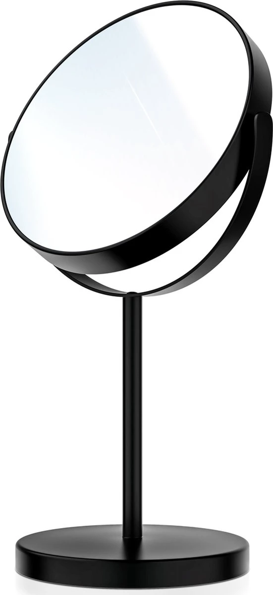 Omliox Make Up En Scheer Spiegel - Ronde Standspiegel - 10x Vergroting - Ø19cm - Mat Zwart 4 Omliox Make Up En Scheer Spiegel - Ronde Standspiegel - 10x Vergroting - Ø19cm - Mat Zwart - Afbeelding 2