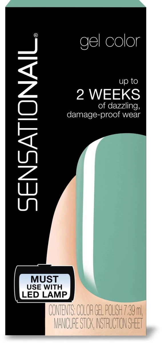 Sensationail Gel Polish Jade Treasure - Gel Nagellak - Mint 3 Sensationail Gel Polish Jade Treasure - Gel Nagellak - Mint