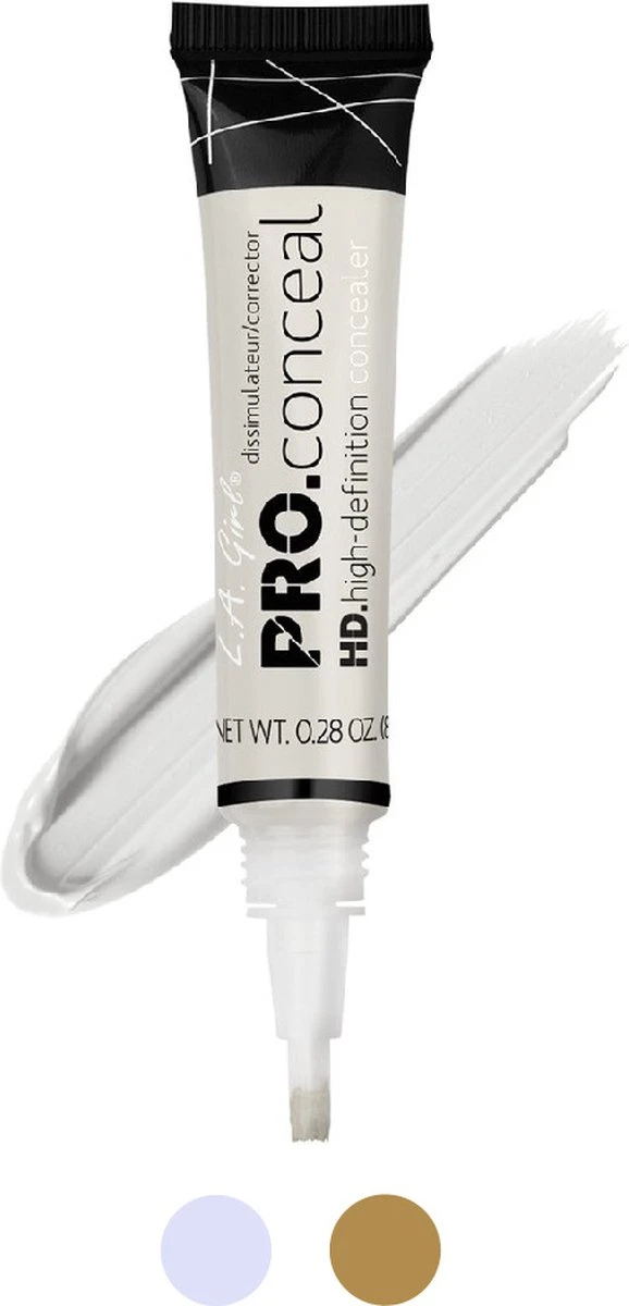L.A. Girl - HD Pro Concealer - GC996 - Highlighter - Wit - Cruelty Free - 8 G 3 L.A. Girl - HD Pro Concealer - GC996 - Highlighter - Wit - Cruelty Free - 8 G