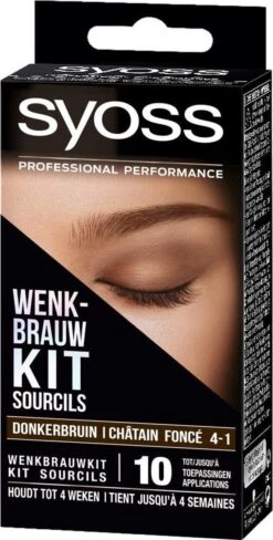 SYOSS Wenkbrauwverf 4-1 Donkerbruin - 1 Stuk -Cosmetica Promotiewinkel 608x1200 3