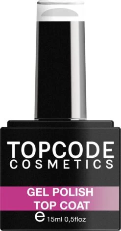 Top Coat Voor Gel Nagellak Van TOPCODE Cosmetics - Super Shine Top Coat - #MCMX501 - 15 Ml