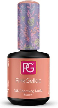 Pink Gellac - Charming Nude - Gellak - Vegan - Nude - Glanzend - 15ml -Cosmetica Promotiewinkel 645x1200 1