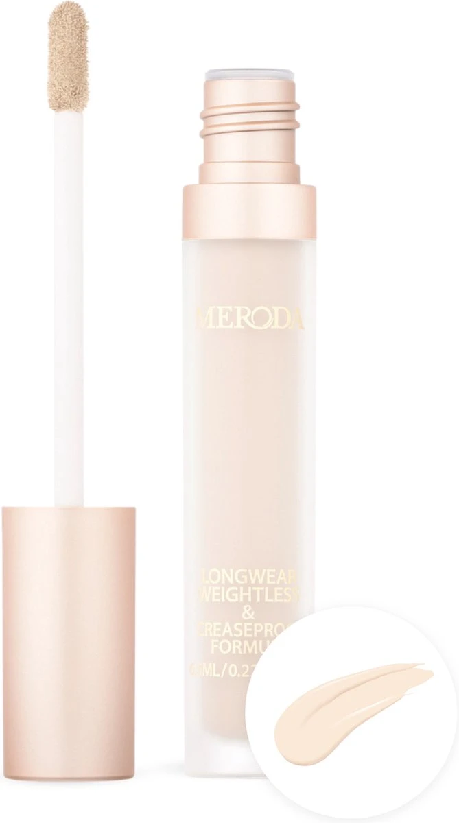 Meroda Universal Concealer - 1C | Lichtbeige Met Neutrale Ondertonen Voor De Hele Lichte Tot Lichte Huid - 30ml 3 Meroda Universal Concealer - 1C | Lichtbeige Met Neutrale Ondertonen Voor De Hele Lichte Tot Lichte Huid - 30ml