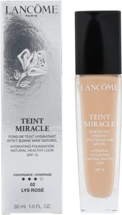 Lancôme Teint Miracle Foundation 30 Ml - 02 Lys Rosé - SPF 15 -Cosmetica Promotiewinkel 685x1200