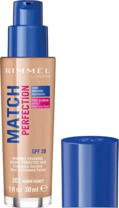 Rimmel London Match Perfection Foundation 301 Warm Honey -Cosmetica Promotiewinkel 690x1200