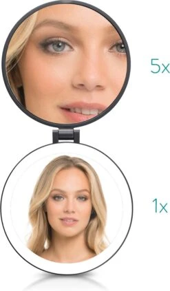 Navaris 1x/5x Vergrotende Make-up Spiegel - Compacte Opvouwbare Kap- En Reisspiegel - Led-verlichte Dubbelzijdige Make-upspiegel - Zwart 11 Navaris 1x/5x Vergrotende Make-up Spiegel - Compacte Opvouwbare Kap- En Reisspiegel - Led-verlichte Dubbelzijdige Make-upspiegel - Zwart -Cosmetica Promotiewinkel 700x1200 1