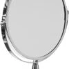 Dubbele Make-up Spiegel/scheerspiegel Op Voet 17 X 23 Cm Zilver - Badkamer Scheerspiegels Op Standaard -Cosmetica Promotiewinkel 709x1200 2