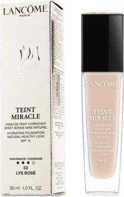 Lancôme Teint Miracle Foundation 30 Ml - 02 Lys Rosé - SPF 15 -Cosmetica Promotiewinkel 759x1200