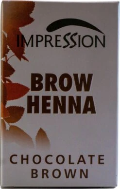 Impression Henna Wenkbrauwverf | Chocolade Bruin | Chocolate Brown | Chocolat Brun | Brow Henna | Goed Voor Meer Dan 20 Behandelingen -Cosmetica Promotiewinkel 763x1200