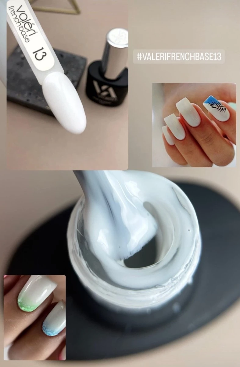 Valeri - BIAB - French Base - #13 - Nude - Milky White - 12 Ml 3 Valeri - BIAB - French Base - #13 - Nude - Milky White - 12 Ml