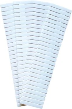 Merkloos Kunststof Ladeverdeler - Lade Organizer - Set Van 4 Stuks - Voor Kleding/Keuken/Bureau/Make-Up - Op Maat Te Knippen - 37x7CM - Wit -Cosmetica Promotiewinkel 797x1200 1