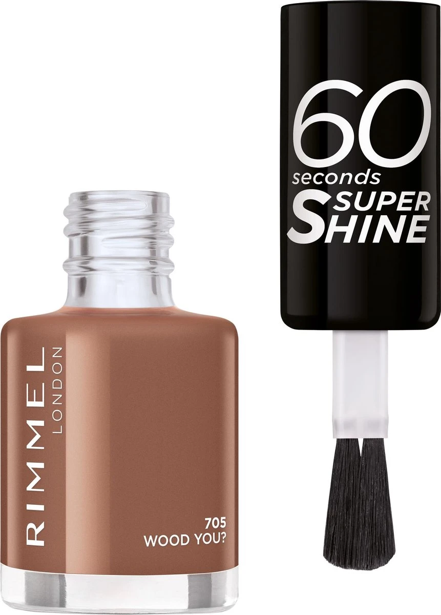 Rimmel London 60 Seconds Supershine Nagellak - 705 Wood You 4 Rimmel London 60 Seconds Supershine Nagellak - 705 Wood You - Afbeelding 2