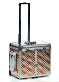 Pedicure Koffer/trolley - Professional Pedicure Case - Rose Gold Disco -Cosmetica Promotiewinkel 866x1200 2