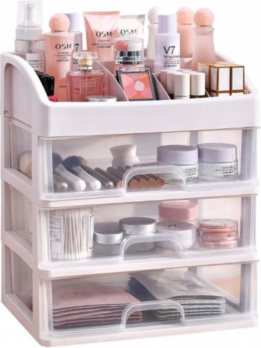 Make Up Organizer Met Lade - Cosmetica Opbergdoos - Sieradendoos - Beauty 3 Make Up Organizer Met Lade - Cosmetica Opbergdoos - Sieradendoos - Beauty