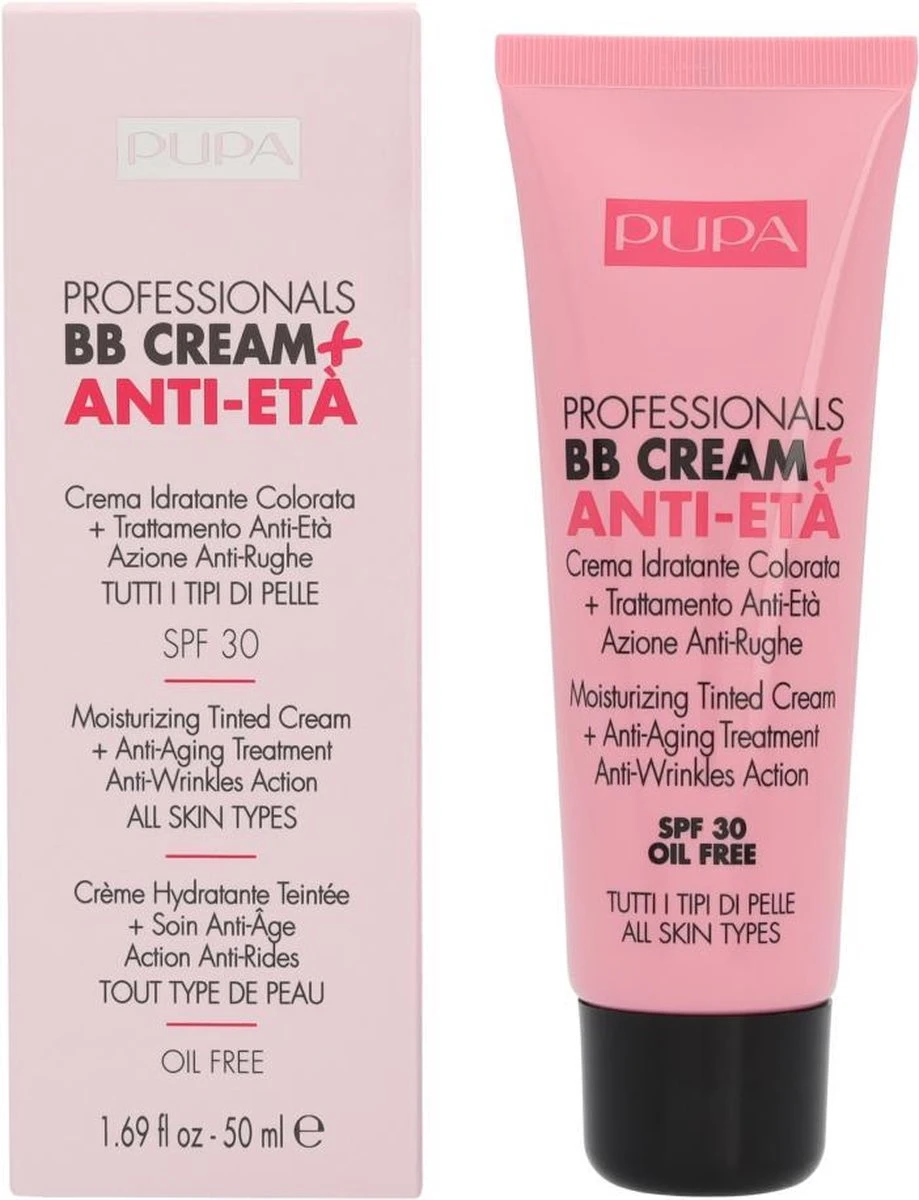 Pupa Milano Professionals BB Cream + Anti-Eta - 001 Nude 14 Pupa Milano Professionals BB Cream + Anti-Eta - 001 Nude - Afbeelding 12