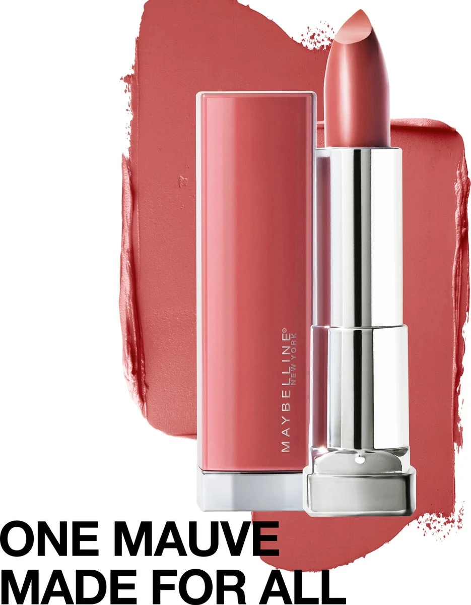 Maybelline Color Sensational Made For All Lippenstift - 373 Mauve For Me - Nude - Glanzend 13 Maybelline Color Sensational Made For All Lippenstift - 373 Mauve For Me - Nude - Glanzend - Afbeelding 11