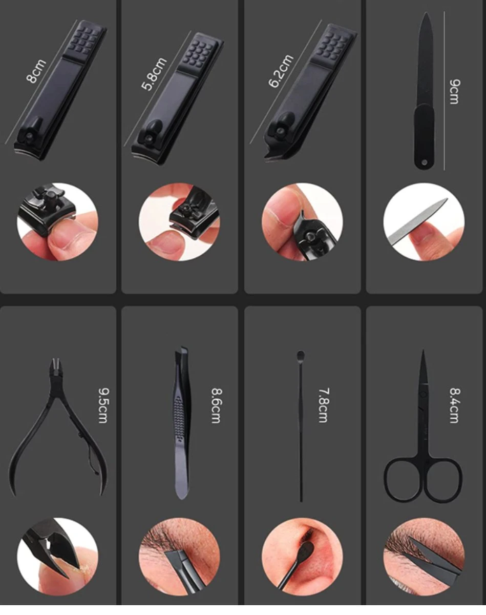 Fritzline© Professionele Manicureset 16-delig | Nagelset Incl. Nagelvijl & Nagelknipper | Lederen Blauwe Etui | Manicure Pedicure Set 10 Fritzline© Professionele Manicureset 16-delig | Nagelset Incl. Nagelvijl & Nagelknipper | Lederen Blauwe Etui | Manicure Pedicure Set - Afbeelding 8