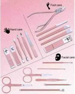 Luxe 18-delige Manicure Set - Manicure Pedicure Set- Nagelverzorging- Met Opbergetui -Cosmetica Promotiewinkel 954x1200 1