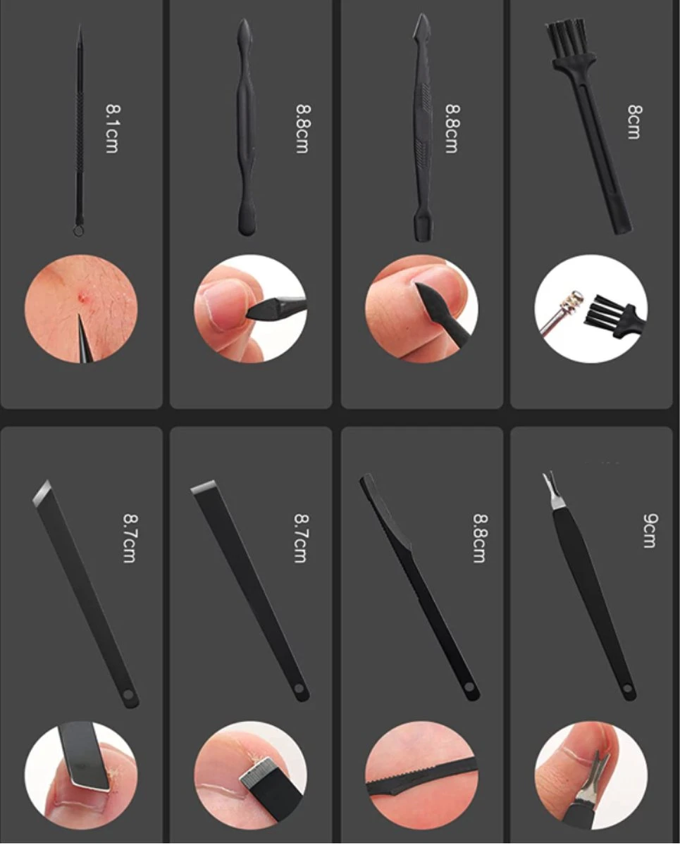 Fritzline© Professionele Manicureset 16-delig | Nagelset Incl. Nagelvijl & Nagelknipper | Lederen Blauwe Etui | Manicure Pedicure Set 11 Fritzline© Professionele Manicureset 16-delig | Nagelset Incl. Nagelvijl & Nagelknipper | Lederen Blauwe Etui | Manicure Pedicure Set - Afbeelding 9