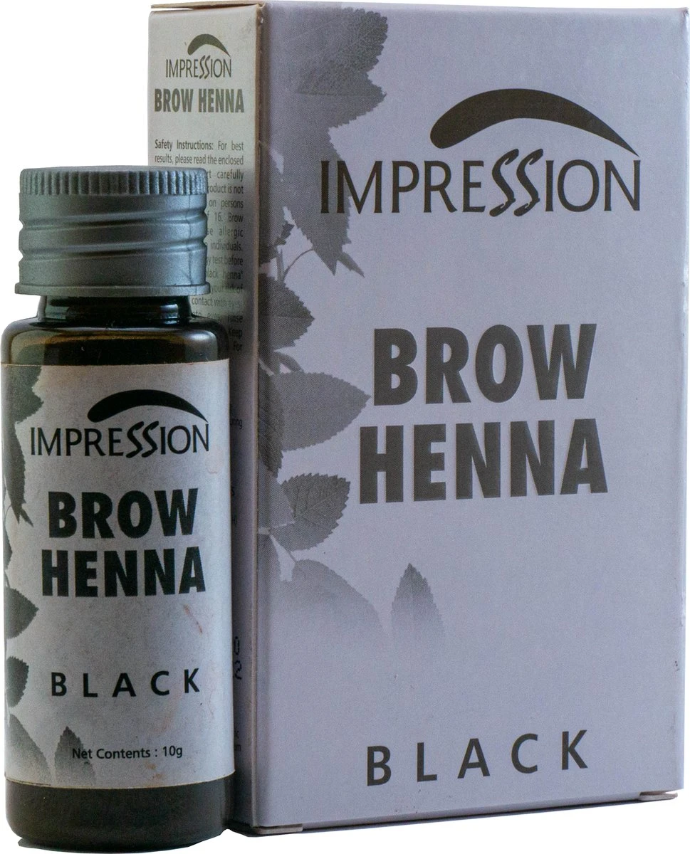 Impression Henna Wenkbrauwverf | Zwart | Black | Noir | Brow Henna | Goed Voor Meer Dan 20 Behandelingen 3 Impression Henna Wenkbrauwverf | Zwart | Black | Noir | Brow Henna | Goed Voor Meer Dan 20 Behandelingen