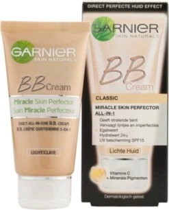 Garnier Face SkinActive - BB Cream Classic Light 5-in-1 Dagverzorging - 2x 50 Ml -Cosmetica Promotiewinkel 970x1200