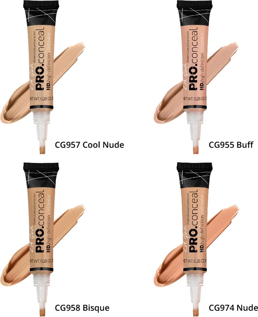 LA Girl - HD PRO Concealer - Pure Beige 7 LA Girl - HD PRO Concealer - Pure Beige - Afbeelding 5