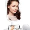 HighHome - Make Up Spiegel Met Led Verlichting - Inclusief 10x Spiegel - 3 Warmtes - 360 °C Draaibaar -Cosmetica Promotiewinkel 976x1200