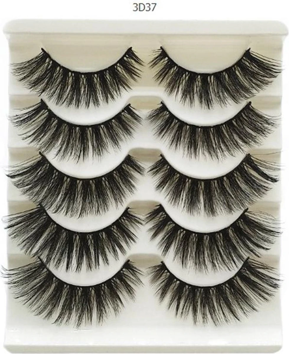 Without Lemons 3D Wimpers 3D37 - 5 Paar - Natuurlijke Kunst Wimpers - Nep Wimpers - Valse Wimpers - Zwart - Wimper Extension - Stijlvol - Fake Eyelashes - Natuurlijk - Stijvol - Make Up - 15cm 3 Without Lemons 3D Wimpers 3D37 - 5 Paar - Natuurlijke Kunst Wimpers - Nep Wimpers - Valse Wimpers - Zwart - Wimper Extension - Stijlvol - Fake Eyelashes - Natuurlijk - Stijvol - Make Up - 15cm