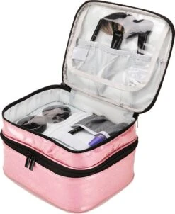 YONO Nagellak Tas - Nagelkoffer Beautycase - Cosmetica Koffer - Manicure Organizer - Roze 8 YONO Nagellak Tas - Nagelkoffer Beautycase - Cosmetica Koffer - Manicure Organizer - Roze -Cosmetica Promotiewinkel 981x1200 4